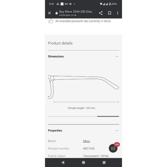 GERMAN MADE - $$$ Mexx Eyeglasses Mod 2544 Frame - Picture 7 of 10